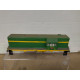 CARCASA LOCOMOTORA 10800 VERDE TRANSFORMACION ARTESANAL 1:87 H0 NO BOX