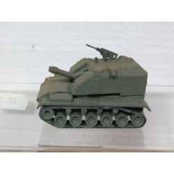 T98 AUTOPROPULSADO MILITARY REPINTADO VERDE 1:87 H0 EKO SUCIO/DIRTY