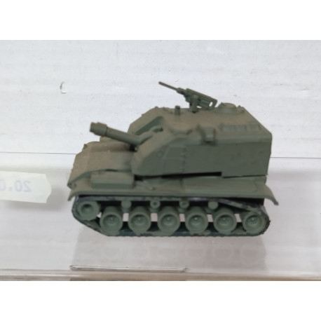 T98 AUTOPROPULSADO MILITARY REPINTADO VERDE 1:87 H0 EKO SUCIO/DIRTY