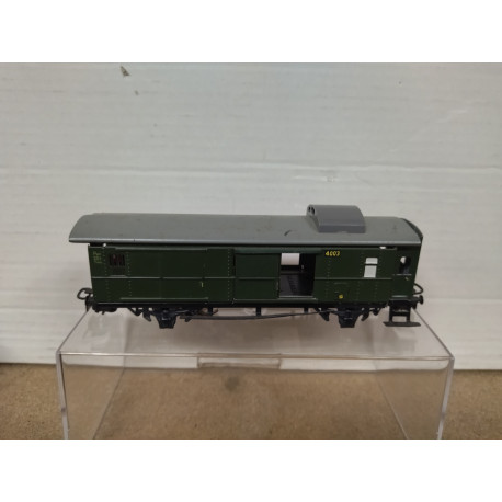 VAGON EQUIPAJES 1:87 H0 MARKLIN 4003 NO BOX/SUCIO/DESGUACE