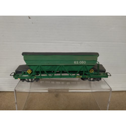 VAGON TOLVA VERDE 62.080 RENFE 1:87 H0 REPINTADO/DESGUACE
