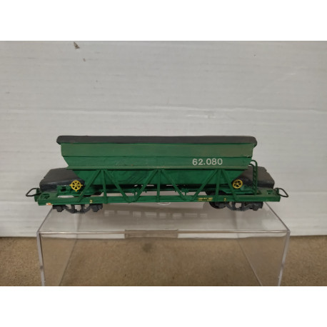 VAGON TOLVA VERDE 62.080 RENFE 1:87 H0 REPINTADO/DESGUACE