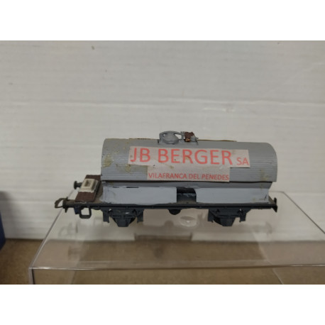 VAGON J B BERGER DESGUACE/REPINTADO 1:87 H0 BOX/SUCIO