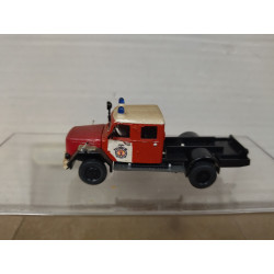 MAGIRUS-DEUTZ CAMION BOMBEROS BCN DESGUACE 1:87 H0 NO BOX/REPINTADO