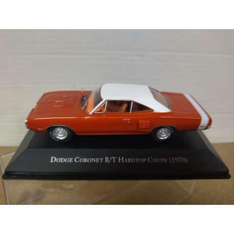 DODGE CORONET 1970 R/T HARDTOP COUPE RED AMERICAN CARS 1:43 ALTAYA IXO
