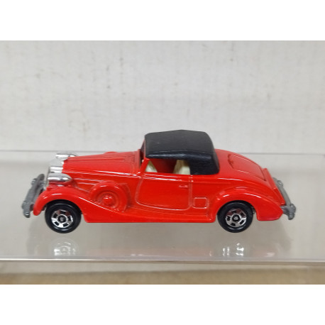 PACKARD ROADSTER RED 1:72/apx 1:64 TOMICA F52 NO BOX