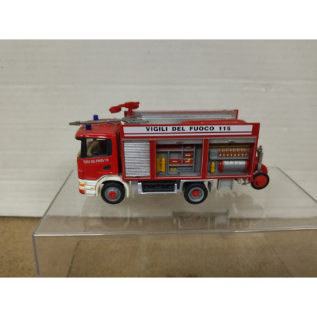 SCANIA 144L-530 BOMBEROS/VIGILI DEL FUOCO 115 9cm Long NO BOX/SUCIO