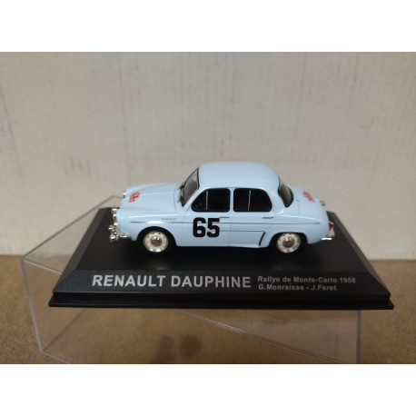 RENAULT DAUPHINE 1958 RALLY MONTE CARLO MONRAISSE 1:43 ALTAYA IXO