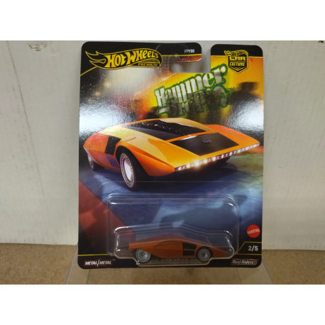 LANCIA STRATOS ZERO 2/5 HAMMER 1:64 HOT WHEELS PREMIUM