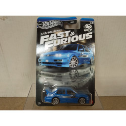 VOLKSWAGEN JETTA MK3 BLUE 3/5 GRAPHIC FAST & FURIOUS 1:64 HOT WHEELS
