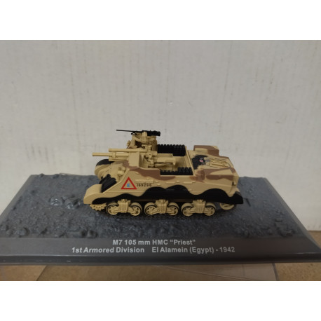 M7 105mm HMC PRIEST 1942 EL ALAMEIN 1st ARM DIV 1:72 ALTAYA IXO