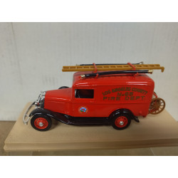 FORD V8 1934 FOURGON BOMBEROS LOS ANGELES 1:43 ELIGOR 1096