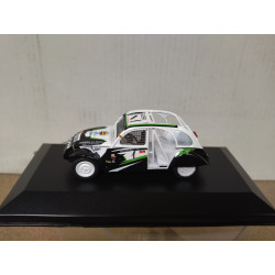 CITROEN 2CV CROSS 2009 CHAMPION FRANCE 1:43 IXO HACHETTE BOX NO ORIGINAL