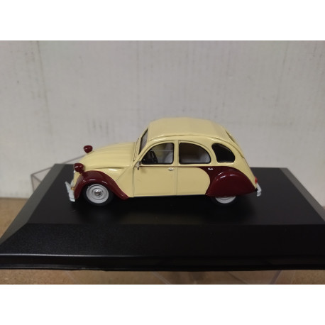 CITROEN 2CV DOLLY BEIGE/RED 1:43 ELIGOR HACHETTE BOX NO ORIGINAL