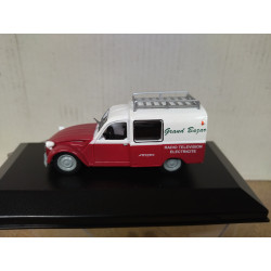 CITROEN 2CV FOURGONNETTE GRAND BAZAR 1:43 ELIGOR HACHETTE BOX NO ORIGINAL