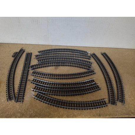 LOTE DE VIAS (12) TREN N-ESCALA/1:144 LIMA MICROMODEL