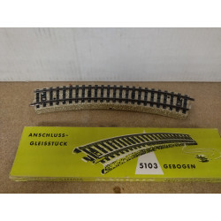 VIA CURVA CON ALIMENTACION 1:87 MARKLIN 5103