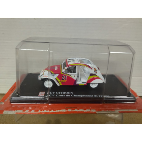 CITROEN 2CV CROSS n21 RED/WHITE 1:43 ELIGOR HACHETTE