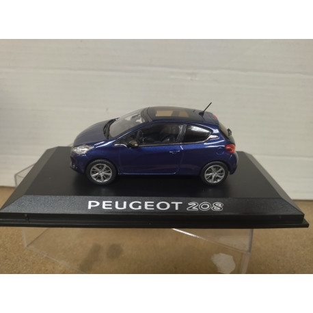 PEUGEOT 208 BLUE VIRTUEL 3 PORTES 1:43 NOREV 472774 DEALER