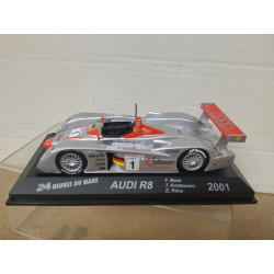 AUDI R8 2001 LMP 24 H LE MANS PIRRO-KRISTENSEN-BIELA 1:43 ALTAYA IXO