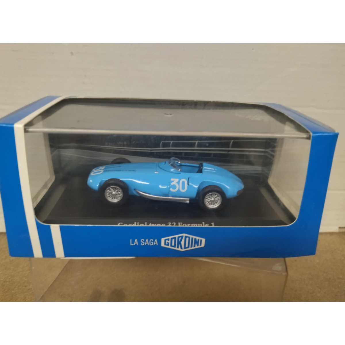 OPO 10 – Atlas Collection 1/43 – Gordini Type 32 Formule 1 – GP De France Reims 1956 – Miniature Métal En Boîte Vitrine