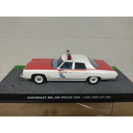 CHEVROLET BEL AIR POLICE LIVE AND LET DIE 007 JAMES BOND 1:43 IXO EAGLEMOSS