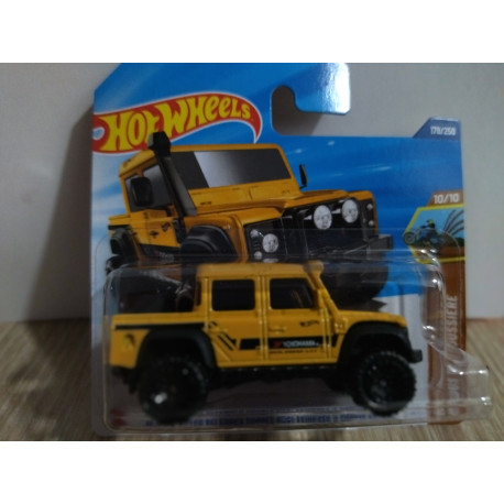 LAND ROVER DEFENDER 2015 DOUBLE CAB YELLOW 10/10 DIRT 1:64 HOT WHEELS