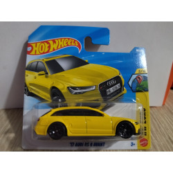 AUDI RS 6 AVANT 2017 YELLOW 2/10 EURO 1:64 HOT WHEELS