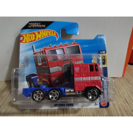 OPTIMUS PRIME TRANSFORMERS 1/10 SCREEN TIME 1:64 HOT WHEELS