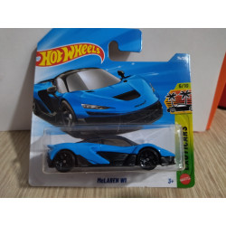 MCLAREN W1 BLUE 5/10 EXOTICARS 1:64 HOT WHEELS