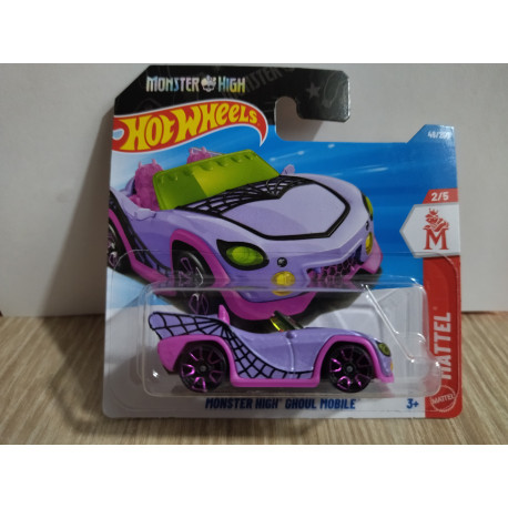 MONSTER HIGH GHOUL MOBILE MORADO/ROSA 2/5 MATTEL 1:64 HOT WHEELS
