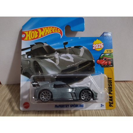 MCMURTRY SPEIRLING GREY 7/10 PEAK PURSUIT 1:64 HOT WHEELS