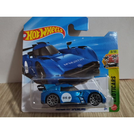 MCMURTRY SPEIRLING BLUE 3/10 EXOTICARS 1:64 HOT WHEELS