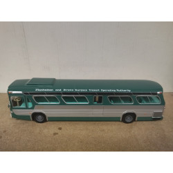 GENERAL MOTORS GMC TDH-5301 NEW LOOK GREEN 1965 AUTOBUS 1:43 SALVAT IXO OPEN BOX