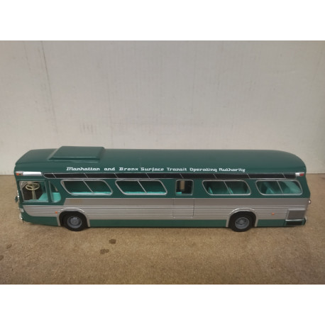 GENERAL MOTORS GMC TDH-5301 NEW LOOK GREEN 1965 AUTOBUS 1:43 SALVAT IXO OPEN BOX