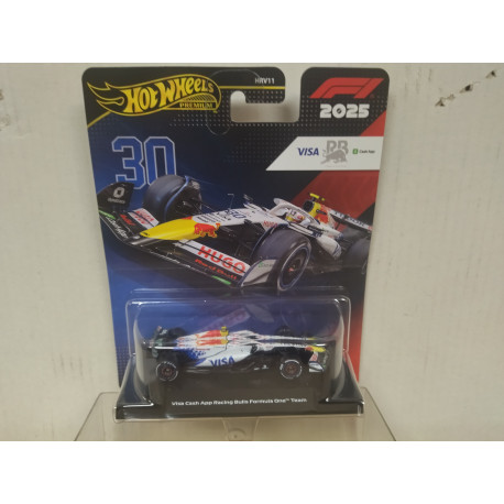 VISA CASH APP RACING BULL 2025 FORMULA F1 TEAM 1:64 HOT WHEELS PREMIUM