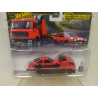 TOYOTA AE86 SPRINTER TRUENO + FLEET TEAM TRANSPORTER 1:64 HOT WHEELS PREMIUM