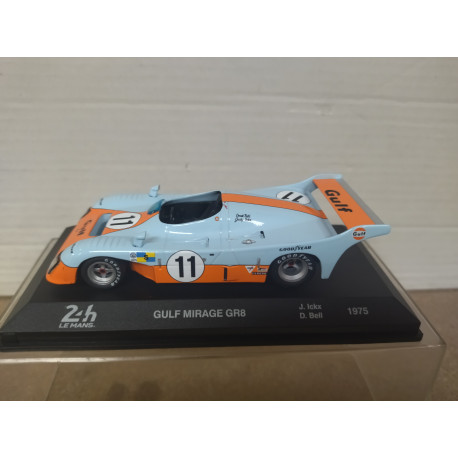 GULF MIRAGE GR-8 1975 WIN 24 H LE MANS J.ICKX-D.BELL 1:43 ALTAYA IXO