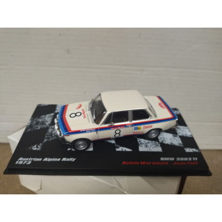 BMW 2002 TI 1973 RALLY AUSTRIAN ALPINE A.WARMBOLD 1:43 ALTAYA IXO
