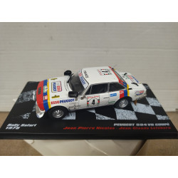PEUGEOT 504 V6 COUPE 1978 RALLY SAFARI NICOLAS 1:43 ALTAYA IXO