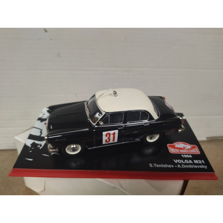 GAZ M-21 VOLGA 1964 RALLY MONTE CARLO TENISHEV 1:43 ALTAYA IXO