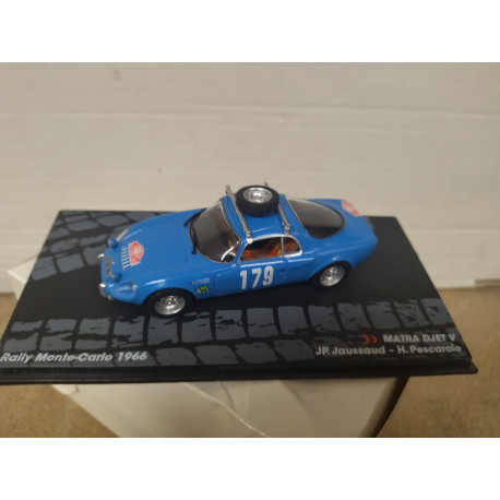MATRA DJET V 1966 RALLY MONTE CARLO H.PESCAROLO 1:43 ALTAYA IXO