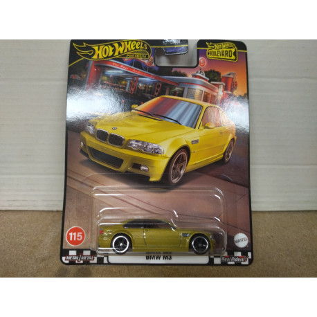 BMW E46 M3 GOLD 115 BOULEVARD 1:64 HOT WHEELS PREMIUM