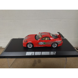 MAZDA RX-7 1993 RED DOM´S FAST & FURIOUS 1:43 GREENLIGHT NO CARTON