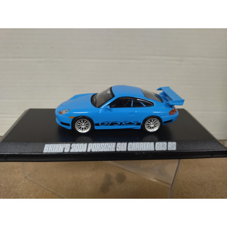PORSCHE 911 CARRERA GT3 RS 2001 BRIAN´S FAST & FURIOUS 1:43 GREENLIGHT NO CARTON