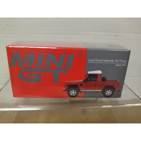 LAND ROVER 90 PICKUP MASAI RED LHD 1:64 MINI GT 323