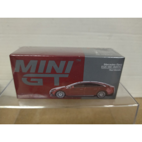 MERCEDES-BENZ V297 EQS 580 2024 4MATIC RED LHD 1:64 MINI GT 970