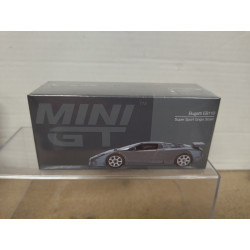 BUGATTI EB110 SUPER SPORT 1995 GRIGIO OSCURO LHD 1:64 MINI GT 1002