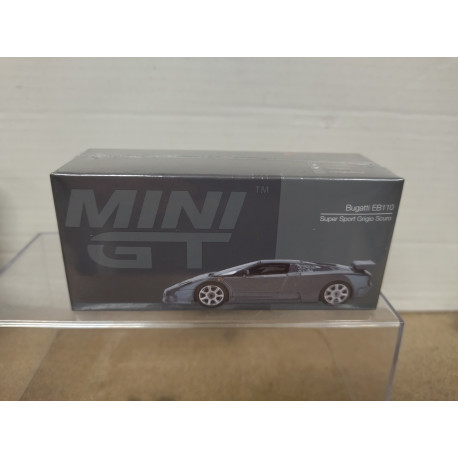 BUGATTI EB110 SUPER SPORT 1995 GRIGIO OSCURO LHD 1:64 MINI GT 1002