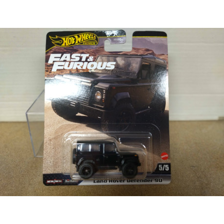 LAND ROVER DEFENDER 90 BLACK 5/5 FAST & FURIOUS 1:64 HOT WHEELS PREMIUM
